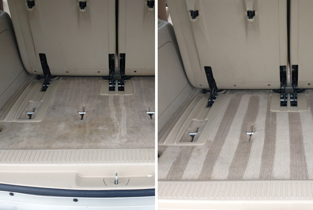 Interior service carpet repair before and after sample 2