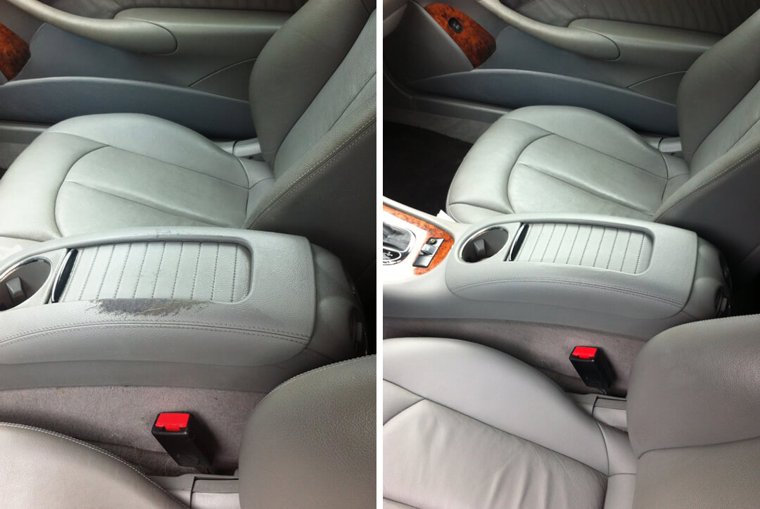 Interior service center console repair before and after sample 3